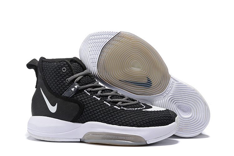 Nike Zoom Rise 2019 Black White Basketball Shoes